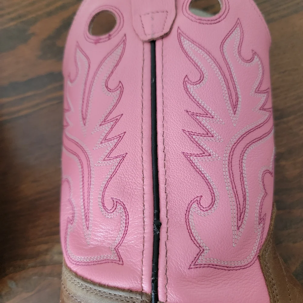 Old West Little Girl's Pink Cowgirl Boots Sz 1